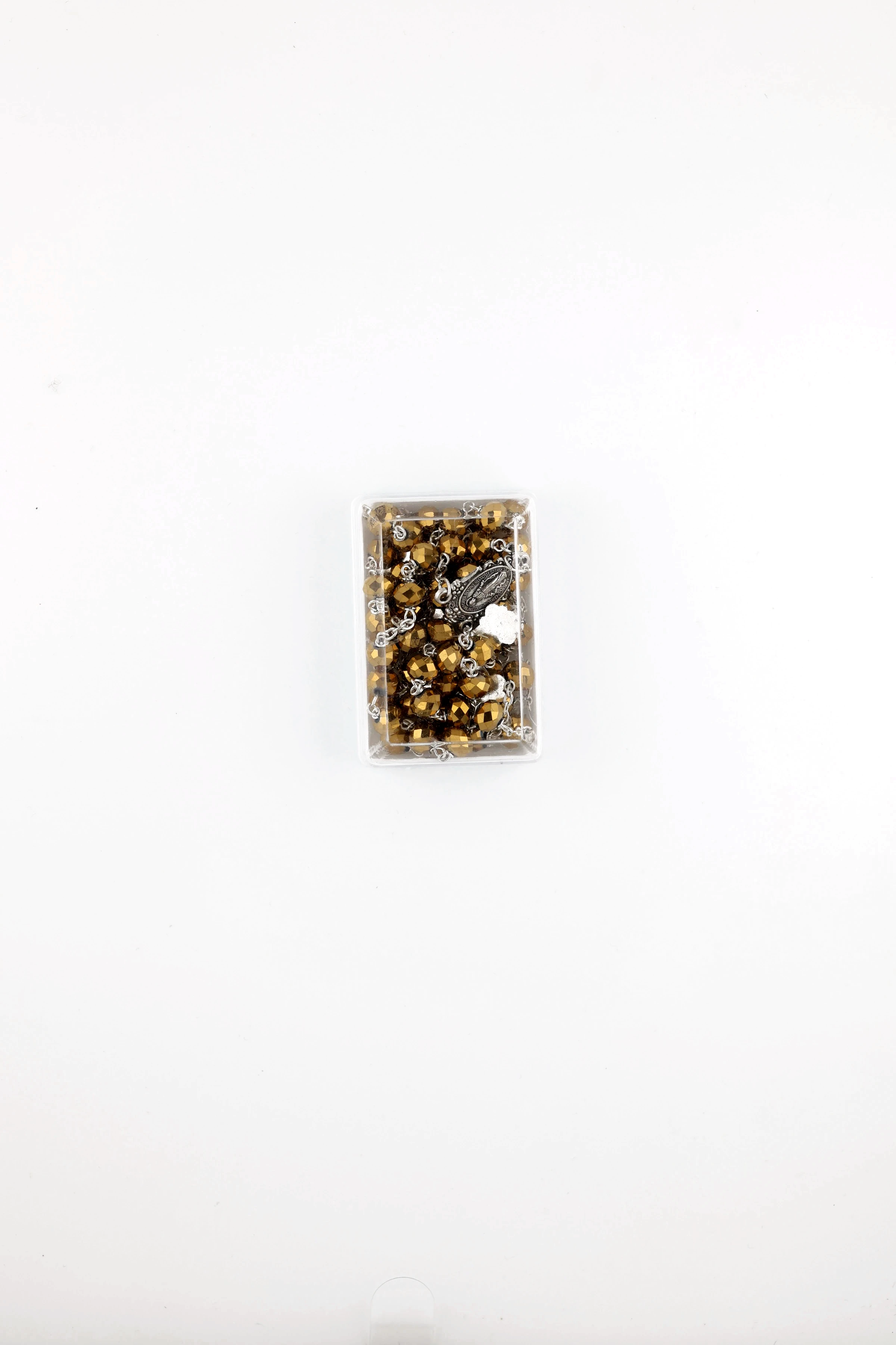 Rosary gold crystal with box - Image 2